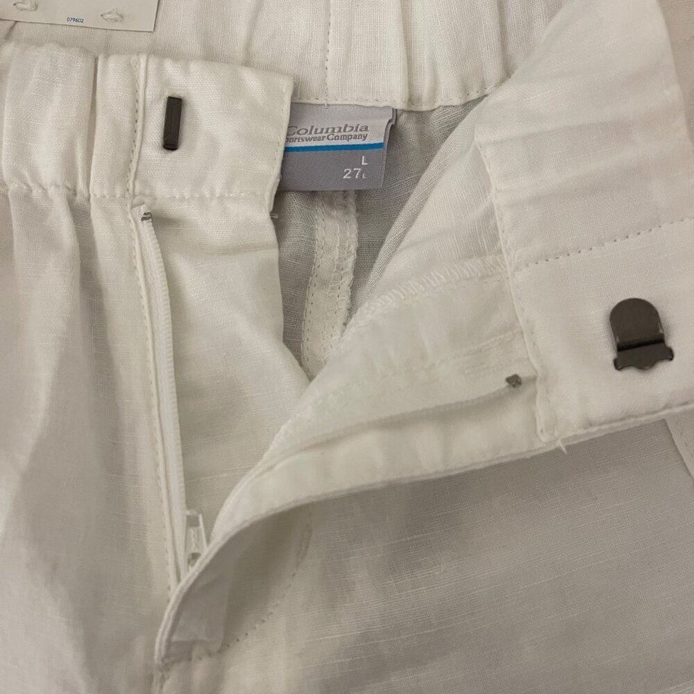 Columbia Womens Pants Size Large Linen Blend Coastal Lightweight Casual Travel - Picture 4 of 13